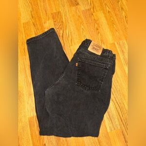 Levis Orange Tab Classic Black Denim Jeans